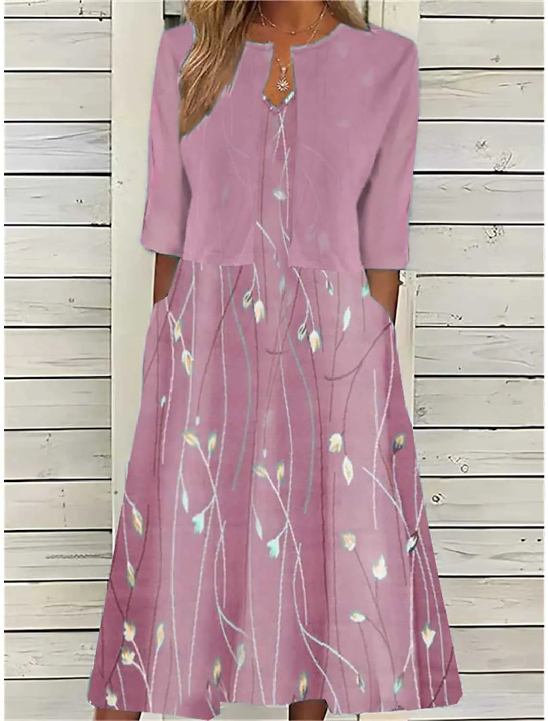 Zendaya | Şık İki Parça Midi Elbise