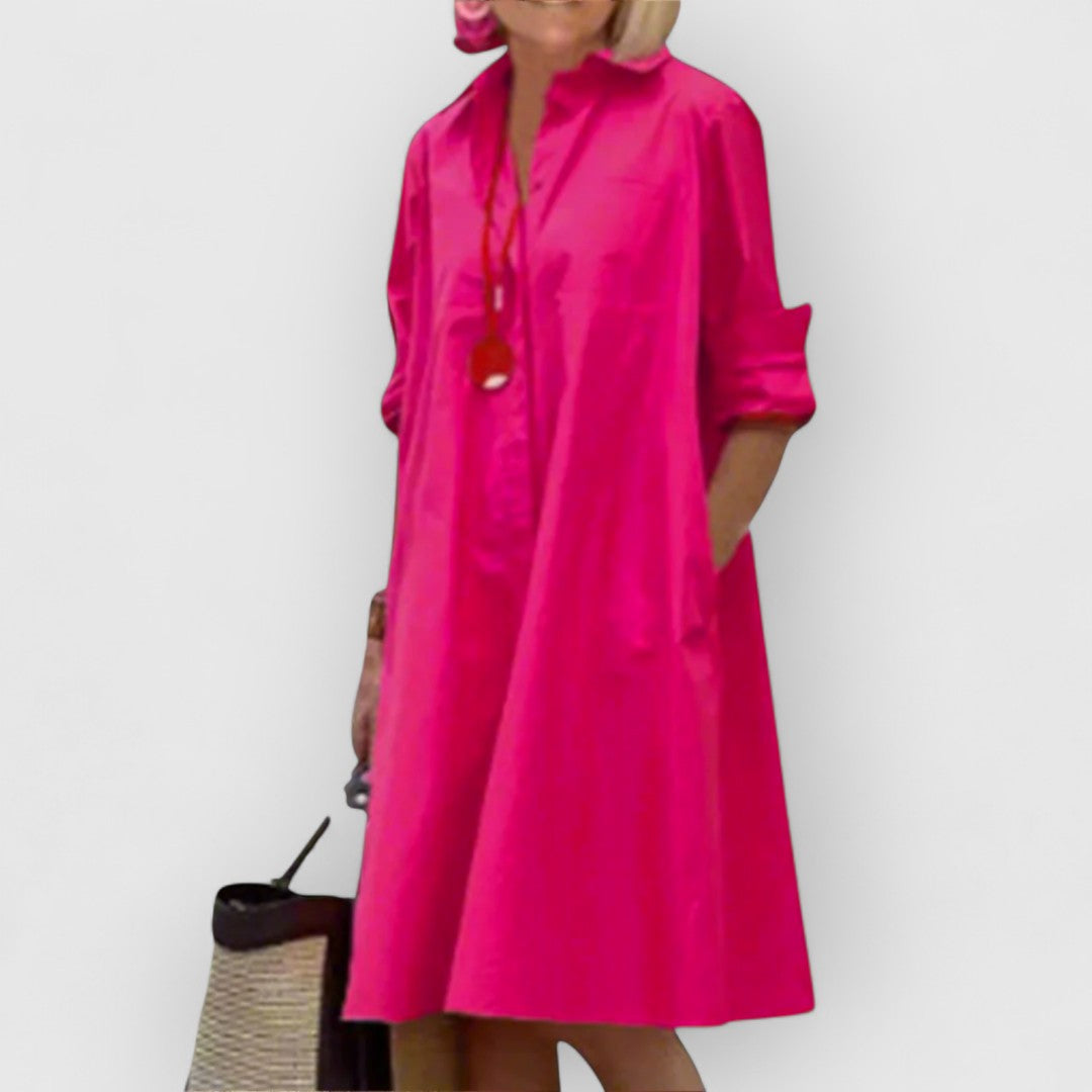Anna | Şık pembe elbise