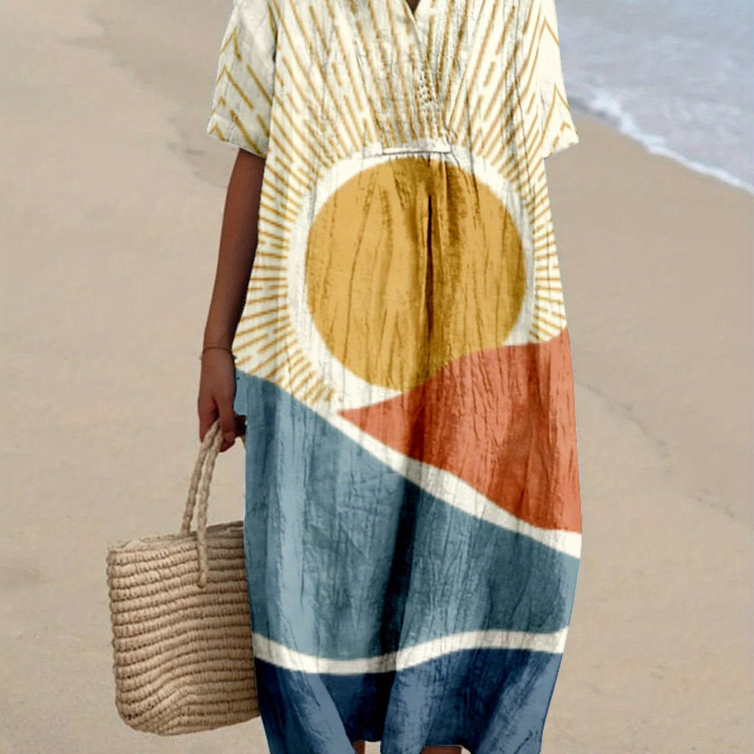 Ivette|Desenli Elbise