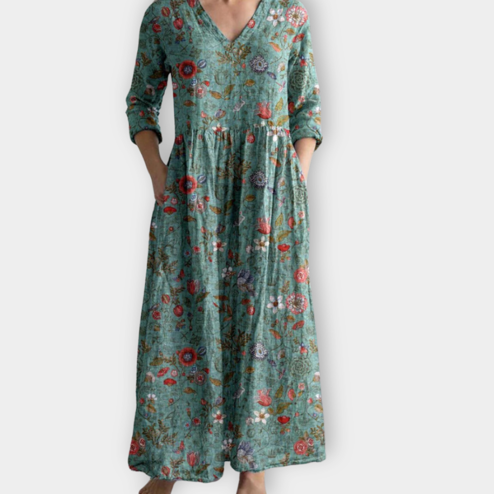 Nazlı | boho maxi elbise