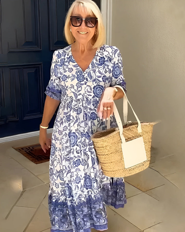 Evelyne™ | Şık kesimli çiçekli elbise