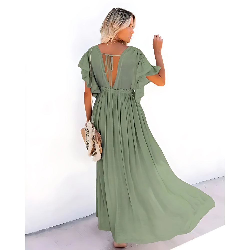 Daria – Yeşil Maxi Yaz Elbisesi