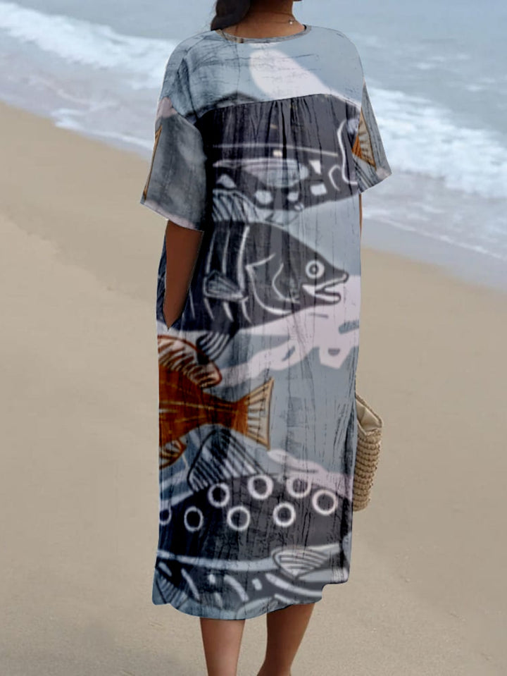 Gabriela|Marin Desenli Elbise