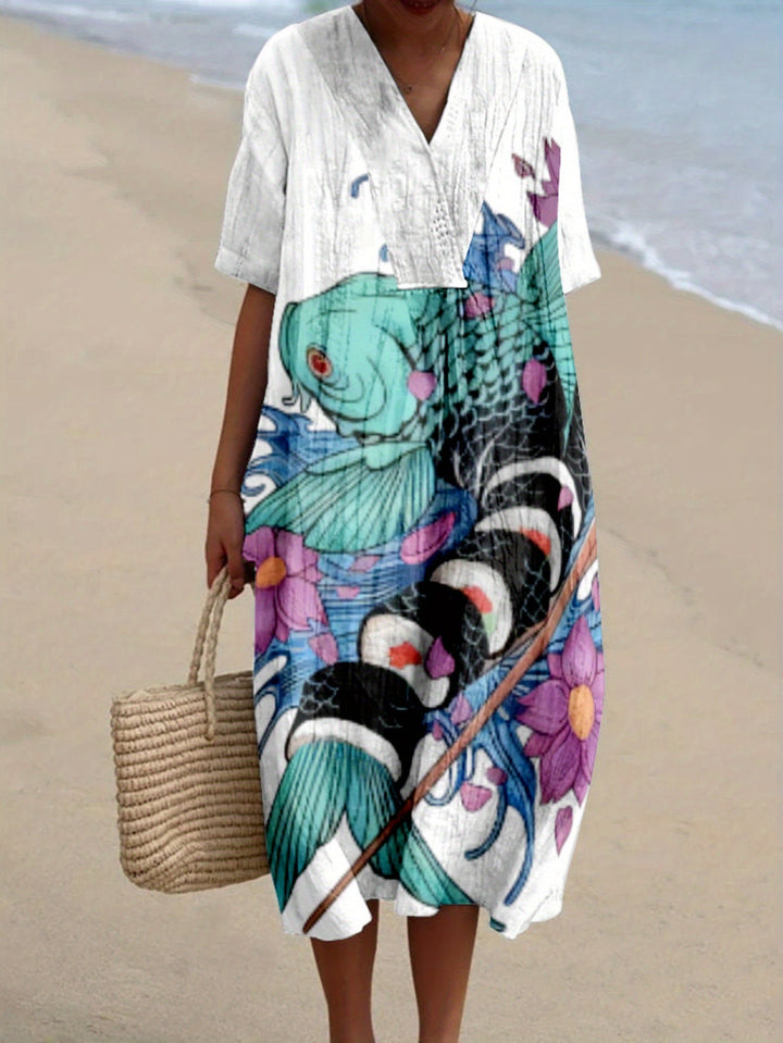 Ariadna|Desenli Elbise