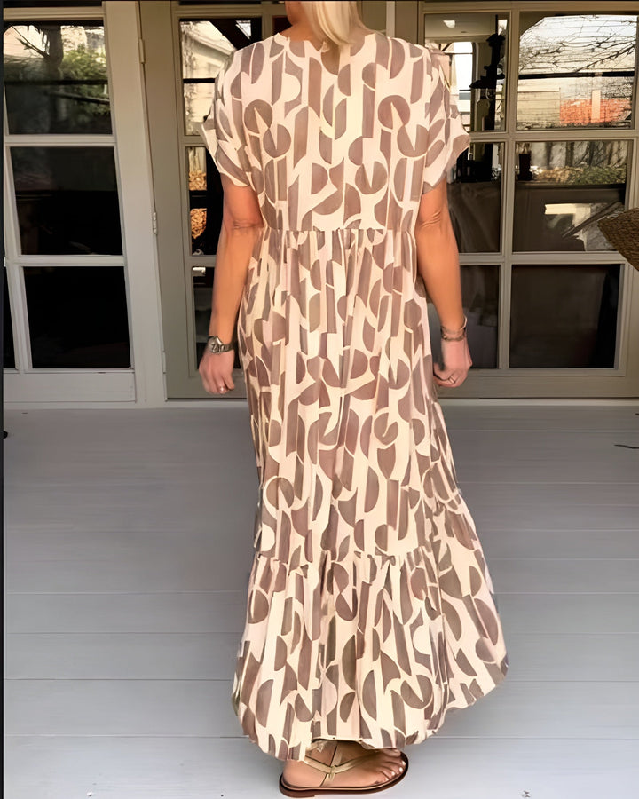 Celina™ | V Yaka Rahat Elbise