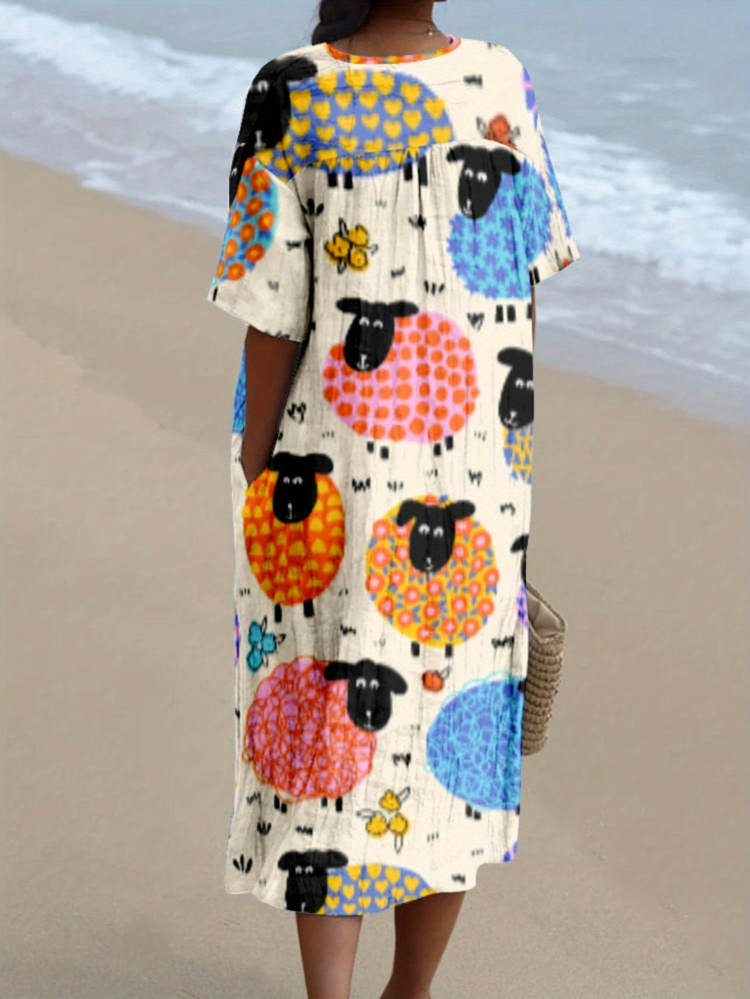 Dafne|Desenli Elbise