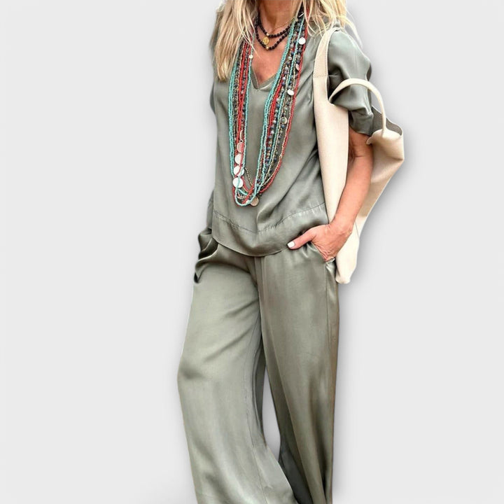 Tam Bluz ve Pantolon Hazel Elysian Elegance