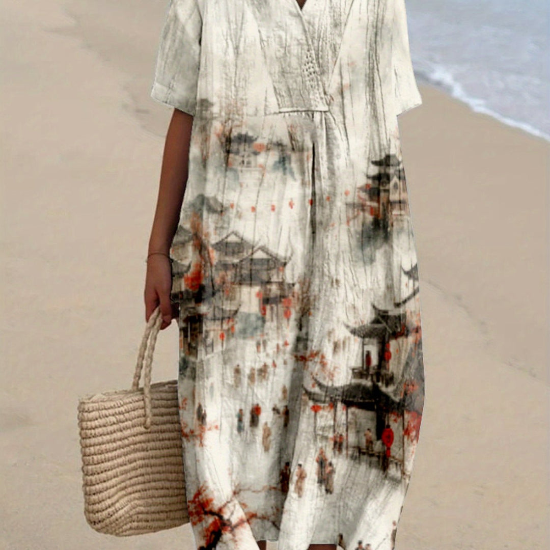 Isabel|Desenli Elbise