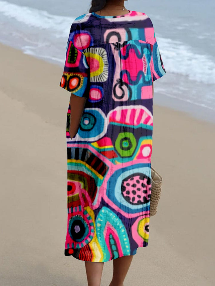 Nerea|Desenli Elbise