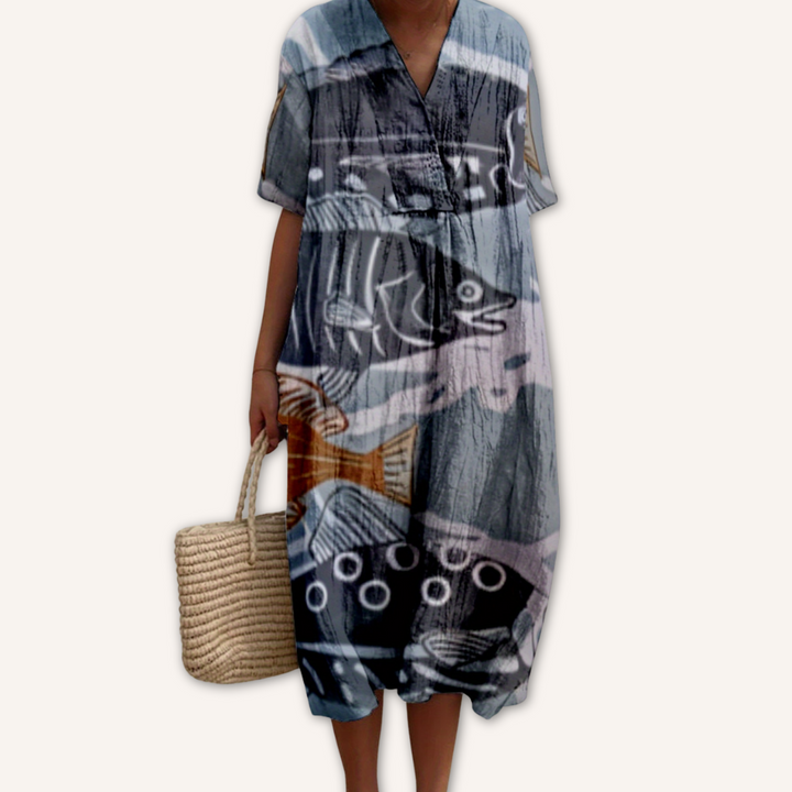 Gabriela|Marin Desenli Elbise