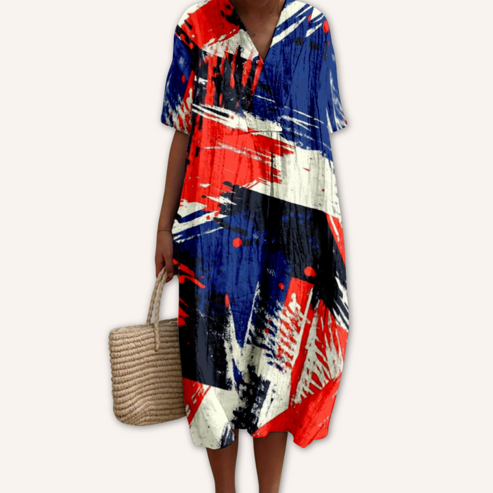 Samira|Desenli Elbise