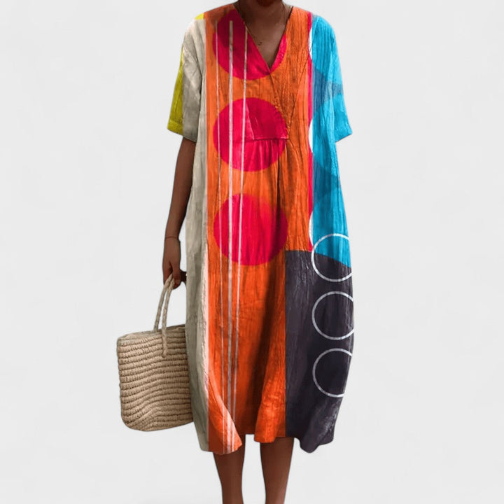 Berin - Sanatsal Boho Elbise