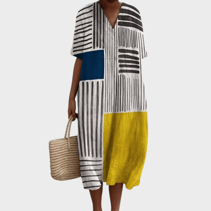 Berin - Sanatsal Boho Elbise