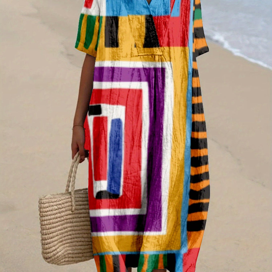 Nerea|Desenli Elbise