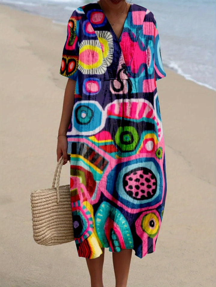 Nerea|Desenli Elbise