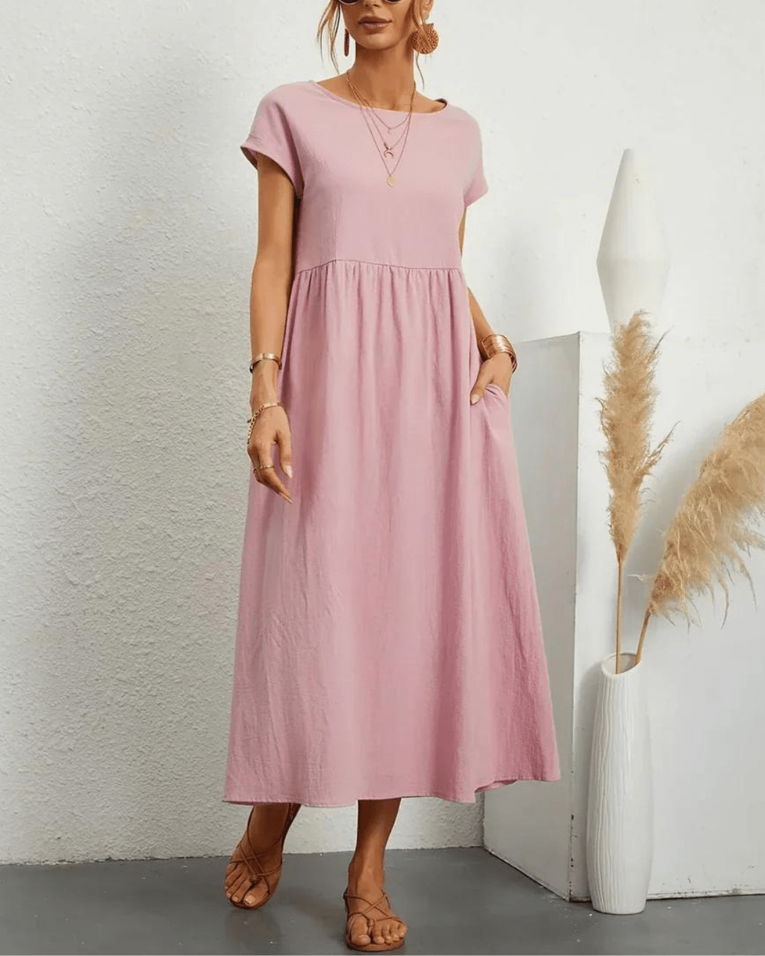 Anna™ | Rahat ve şık yaz elbisesi