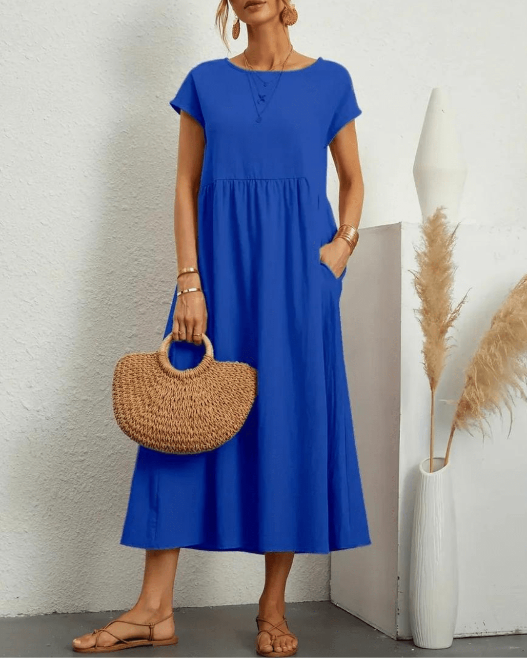Anna™ | Rahat ve şık yaz elbisesi