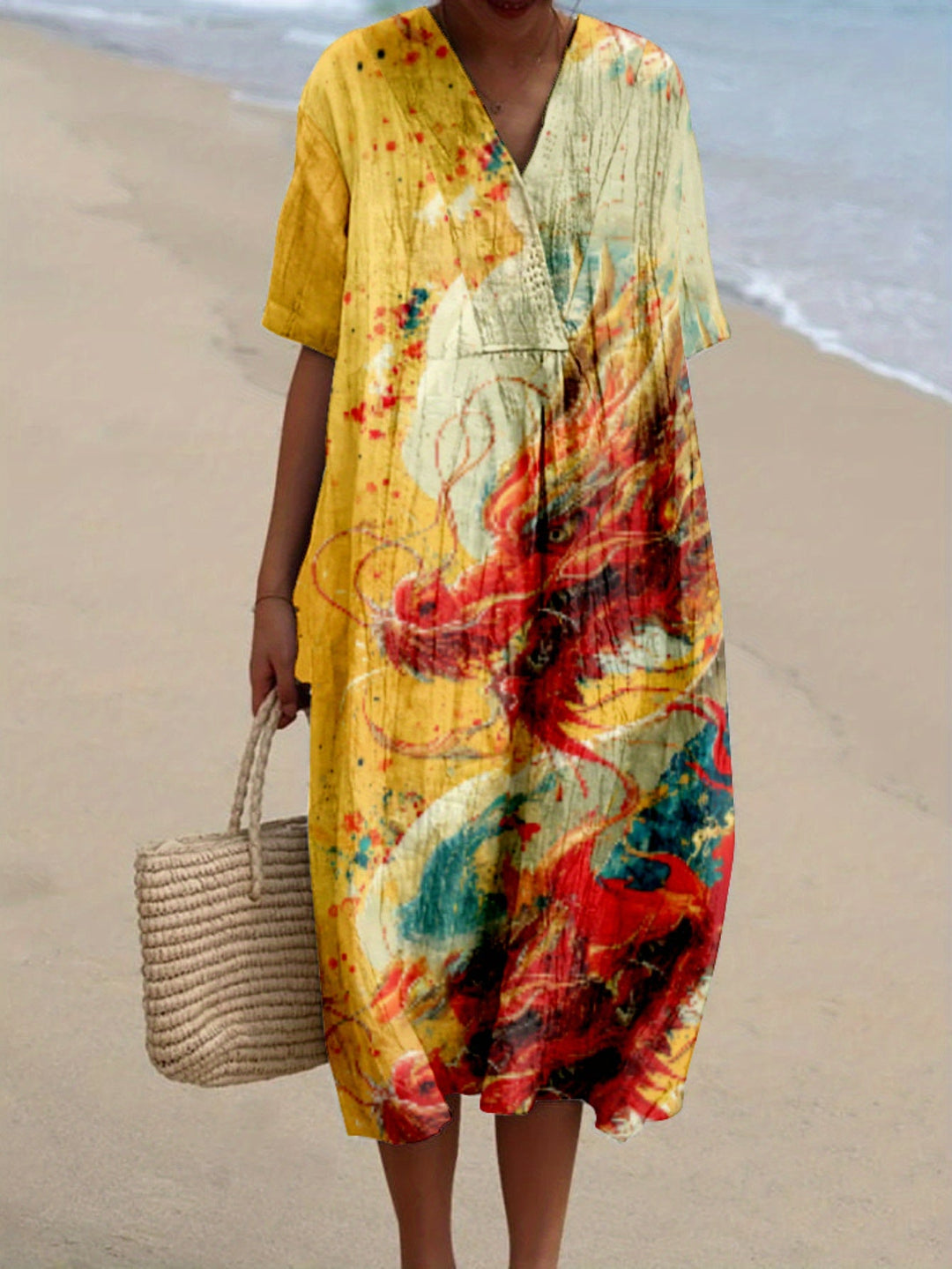 Isabel|Desenli Elbise