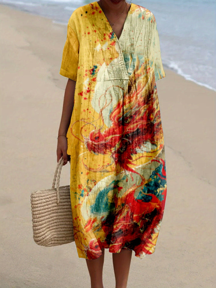 Isabel|Desenli Elbise