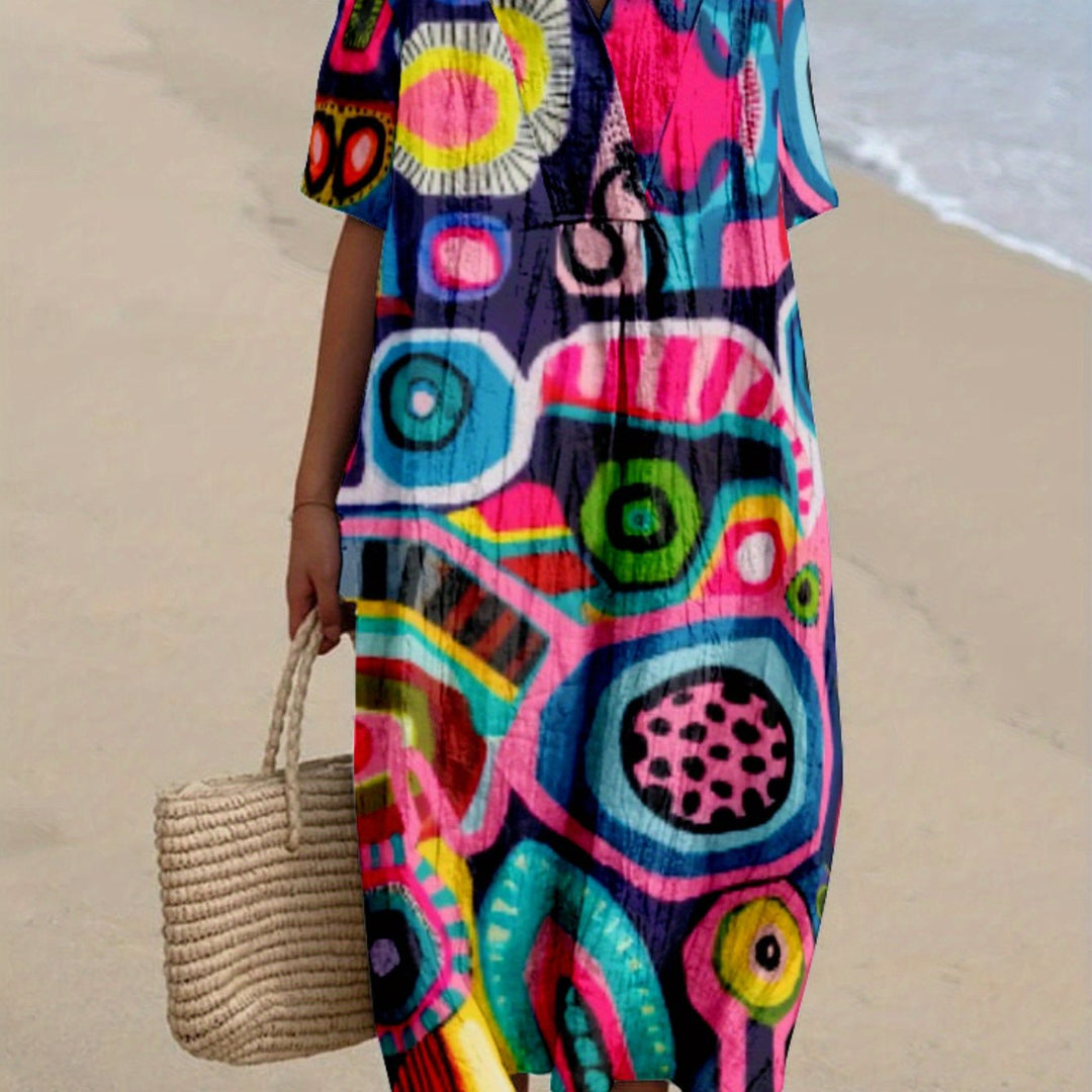 Nerea|Desenli Elbise