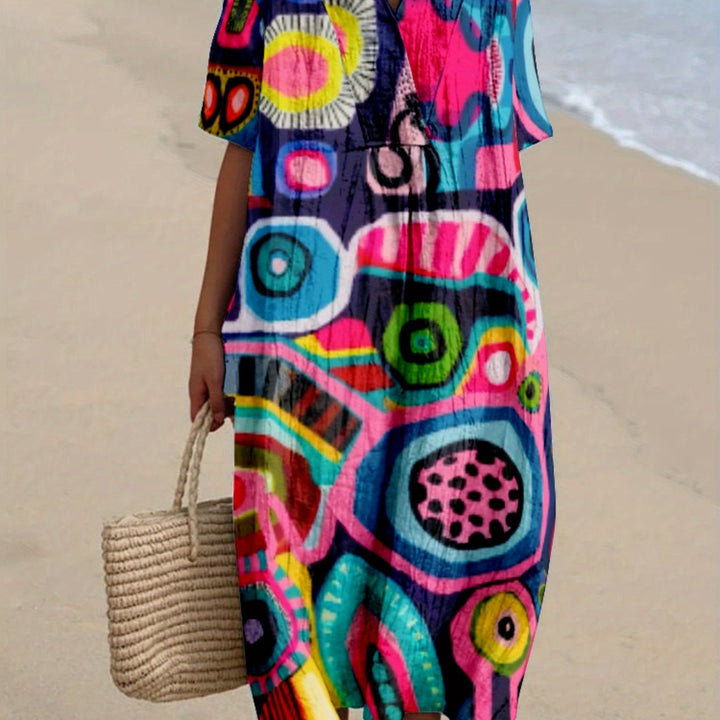 Nerea|Desenli Elbise