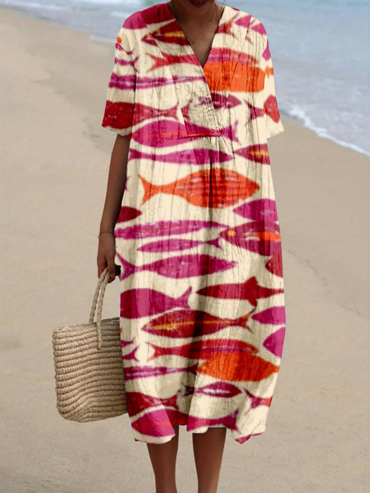 Kiara|Desenli Elbise