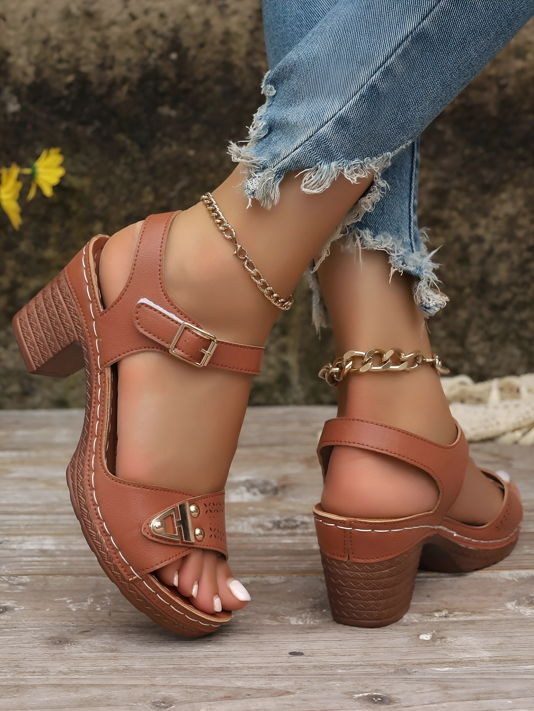 Renee – Kadın Blok Topuk Sandaletleri