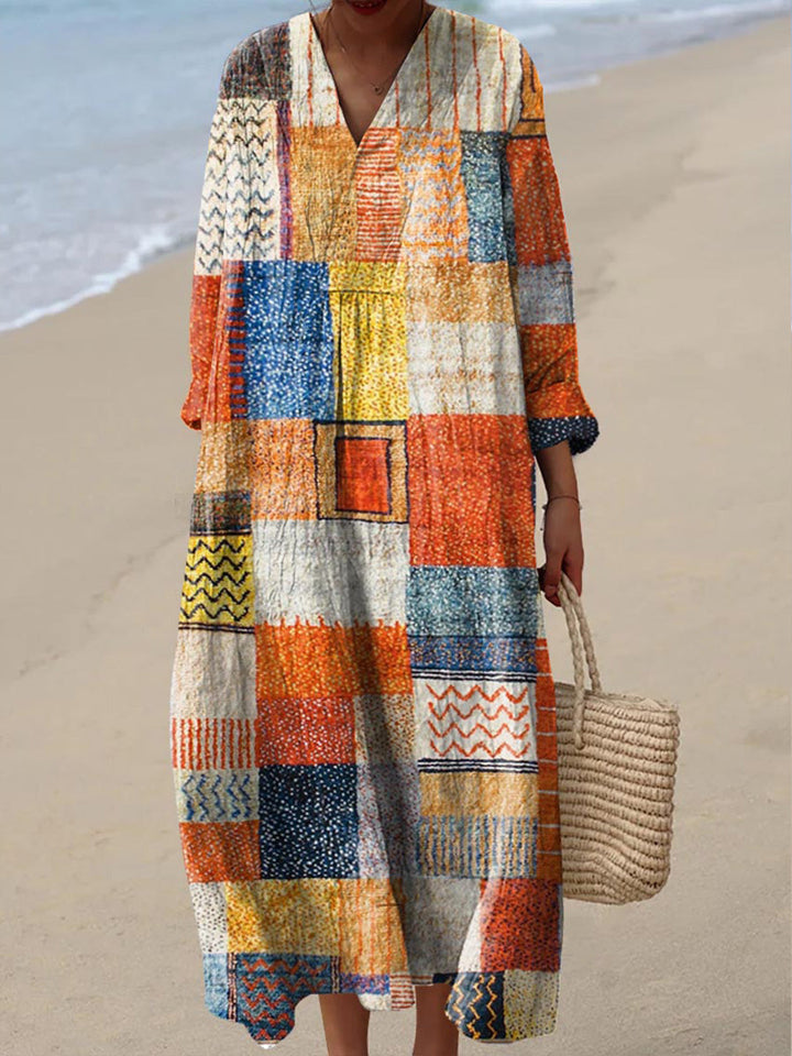 Nayla|Desenli Elbise