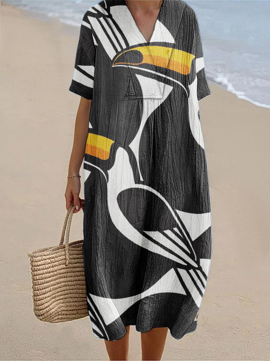 Bianca|Desenli Elbise