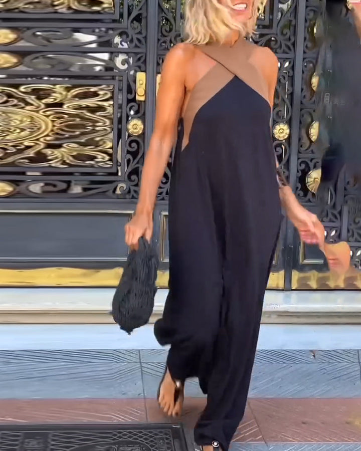Nicole - Şık Krossover Yaka Elbise