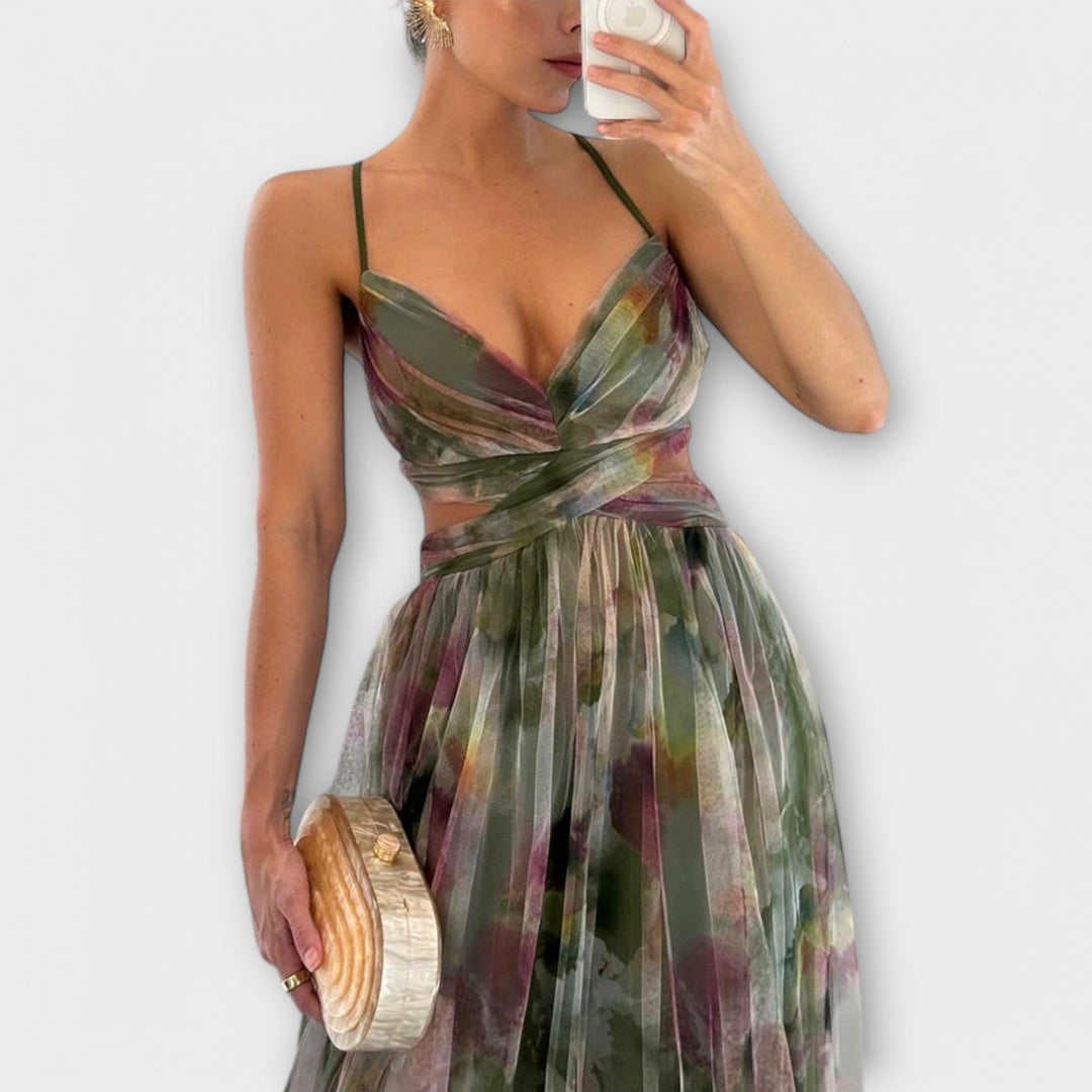 Annai Mesh Maxikleid - Şık ve Vücut Hatlarını Vurgulayan