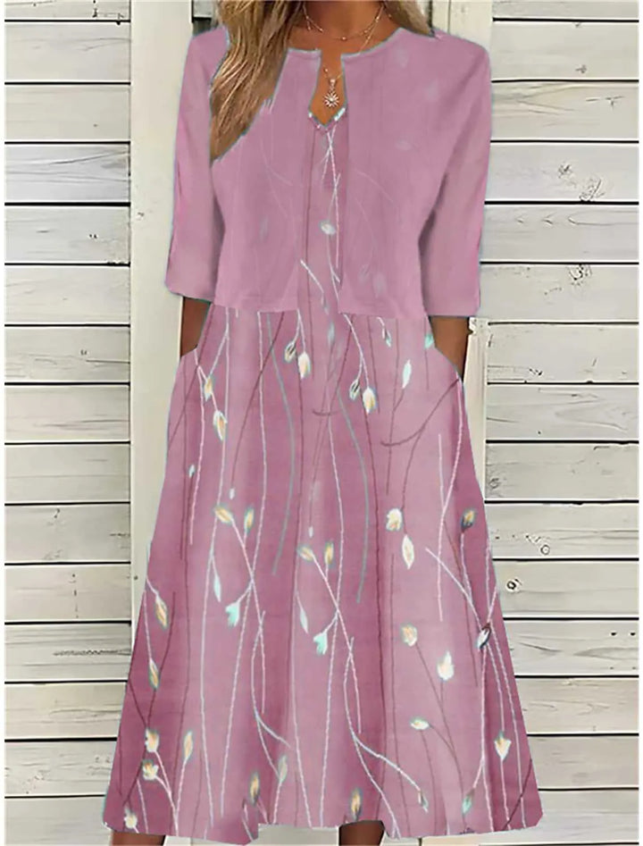 Zendaya | Şık İki Parça Midi Elbise