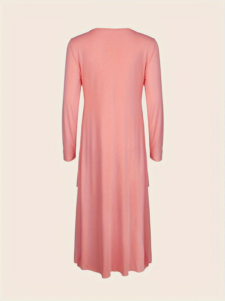 Angie™-Kalp Detaylı Şık Elbise