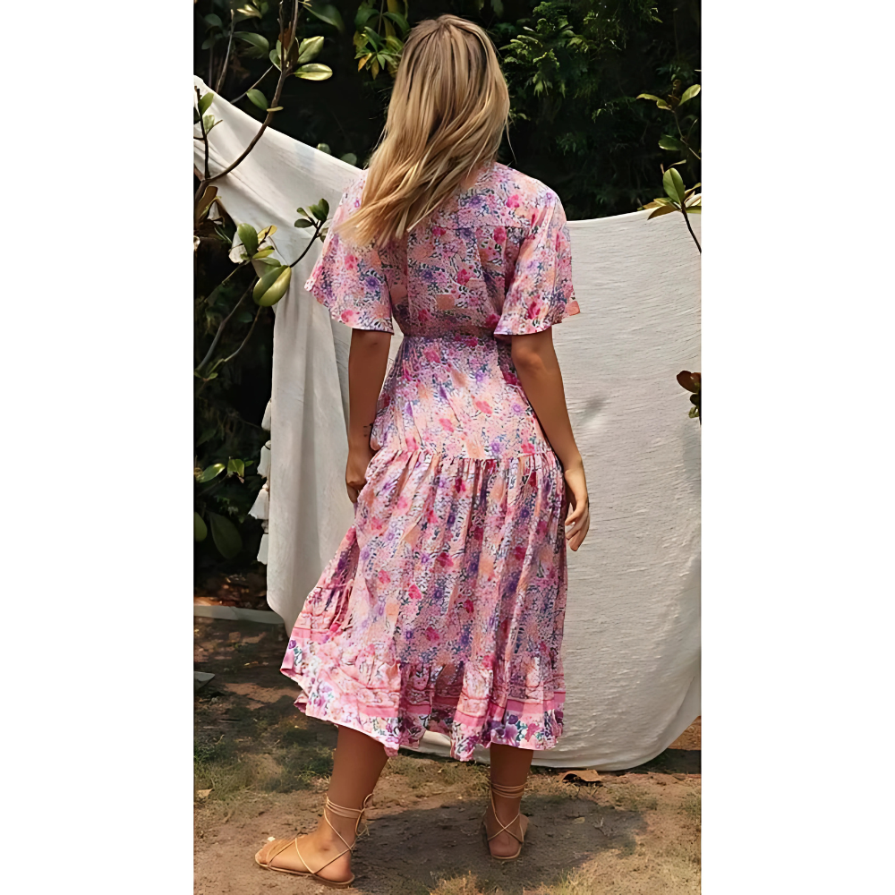 Wera – Çiçekli Boho Yaz Elbisesi