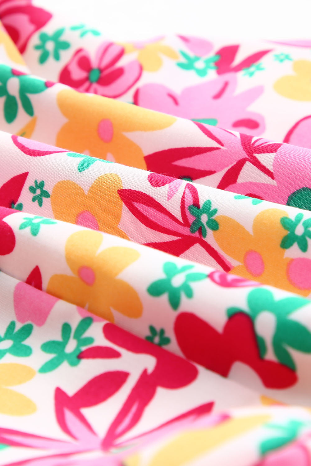 Fırfırlı Smokinli Çiçekli Elbise