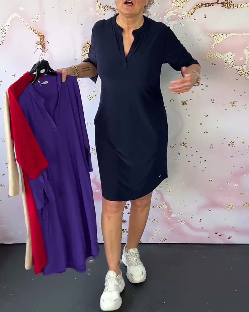 Hanne™ | V yaka şık elbise