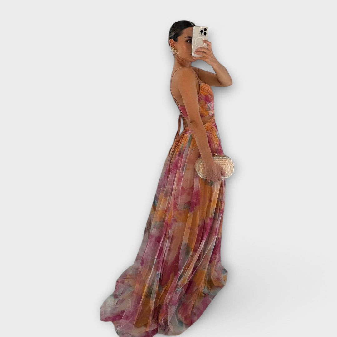 Annai Mesh Maxikleid - Şık ve Vücut Hatlarını Vurgulayan