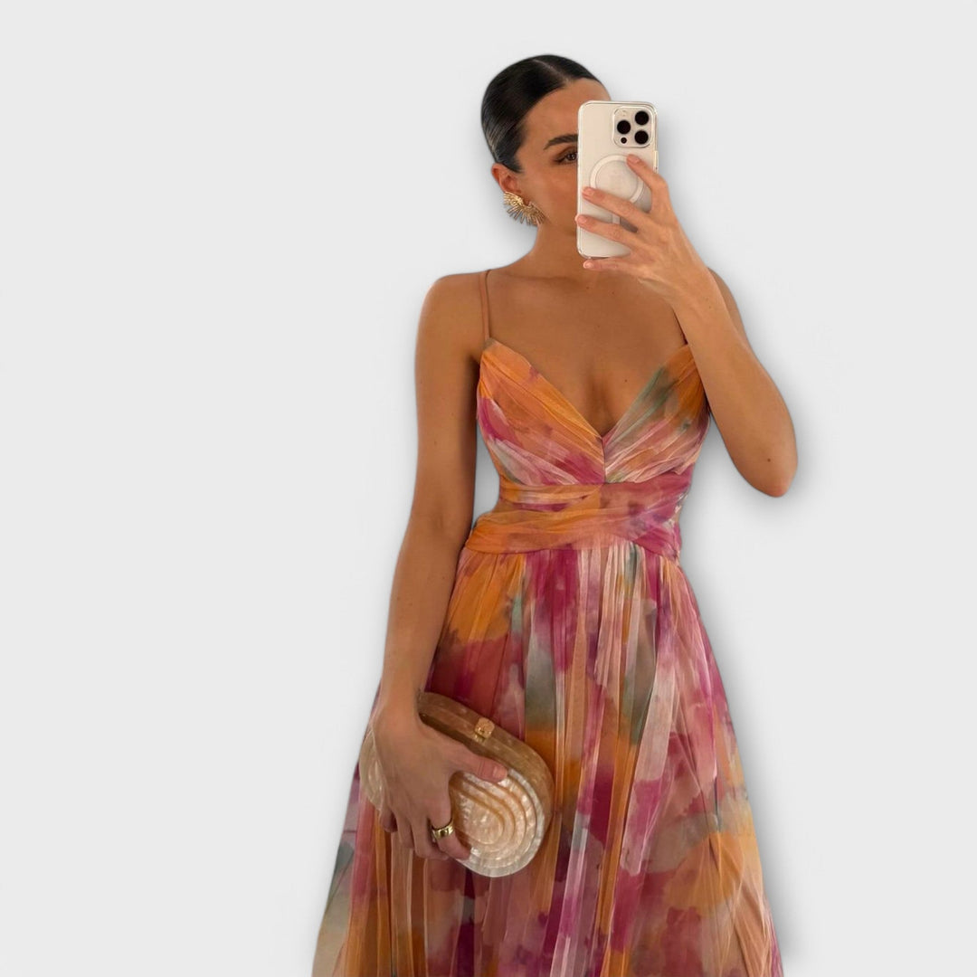 Annai Mesh Maxikleid - Şık ve Vücut Hatlarını Vurgulayan
