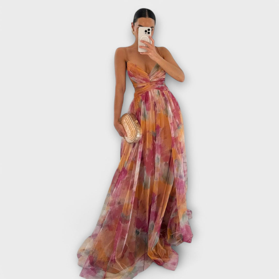 Annai Mesh Maxikleid - Şık ve Vücut Hatlarını Vurgulayan