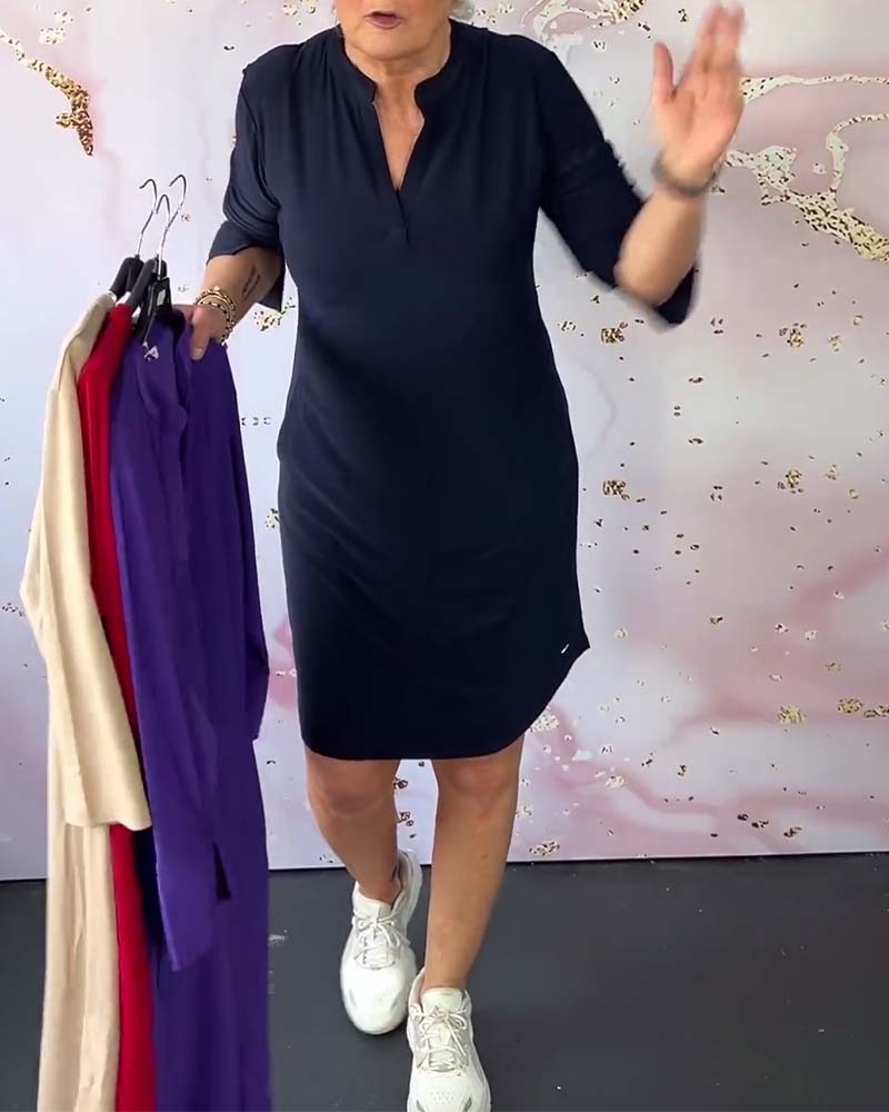 Hanne™ | V yaka şık elbise