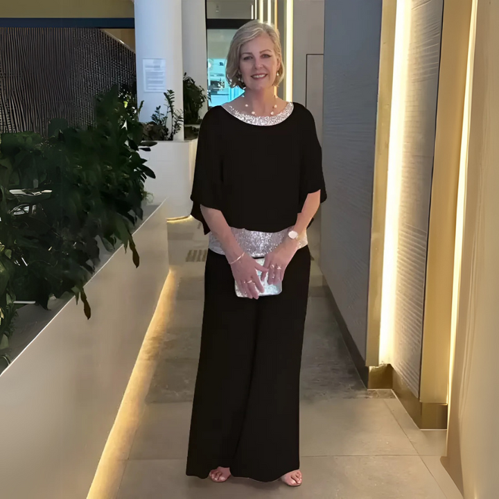 Gloria™ – Pul Payetli Şifon İkili Takım