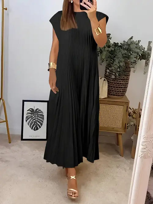 Simone™ | Plise, şık yaz elbisesi