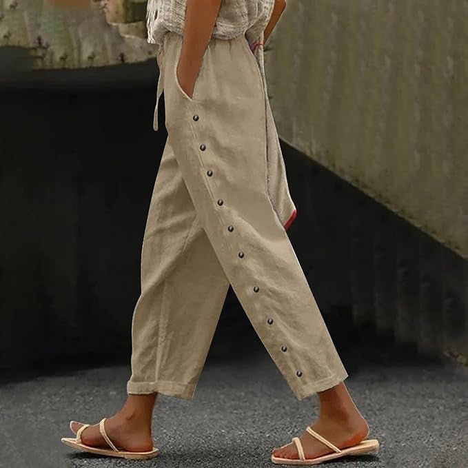 Rona™ - Klasik Düğmeli Pantolon