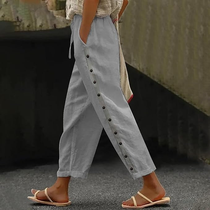 Rona™ - Klasik Düğmeli Pantolon