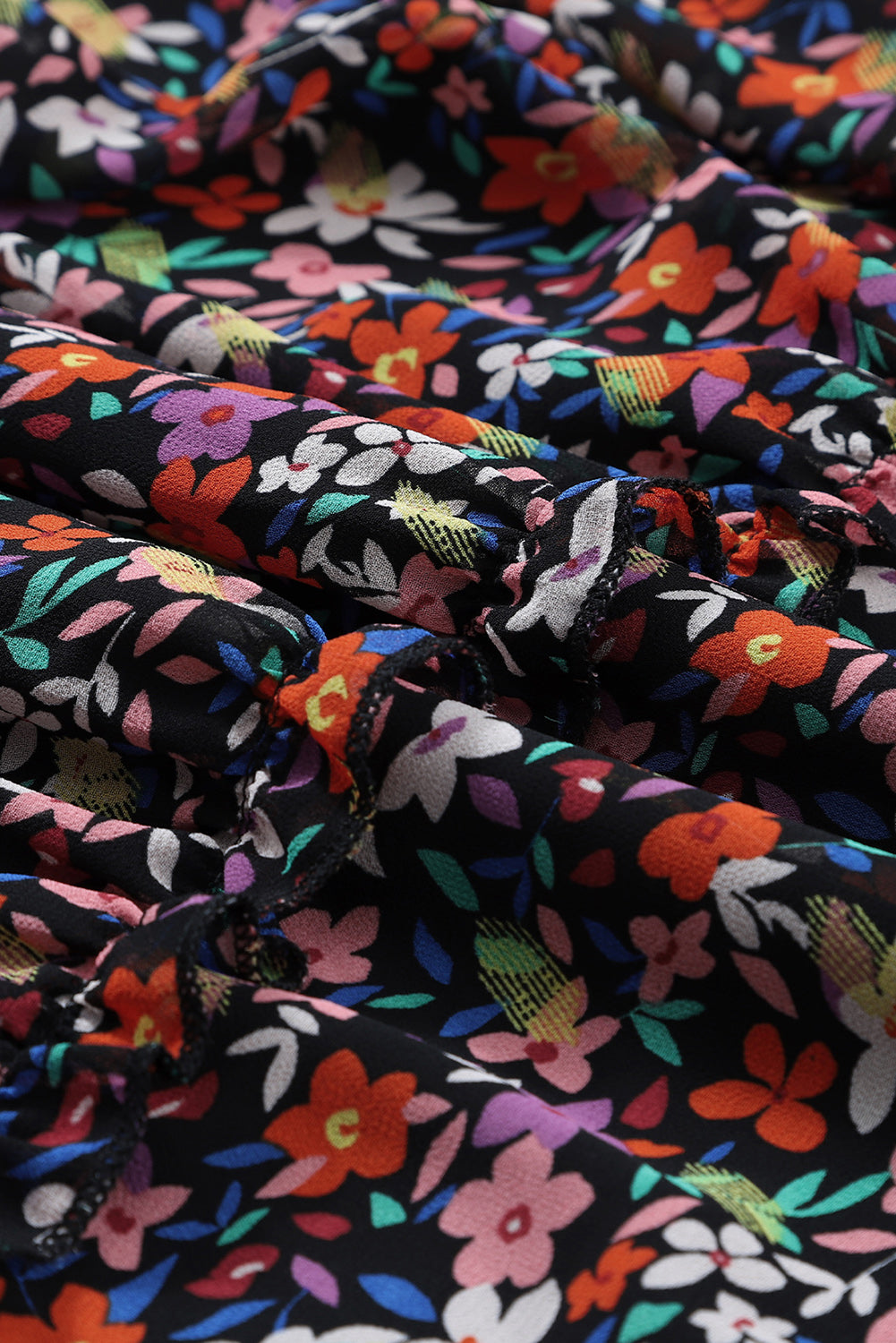 Sarılmış V Yaka Çiçekli Elbiseler