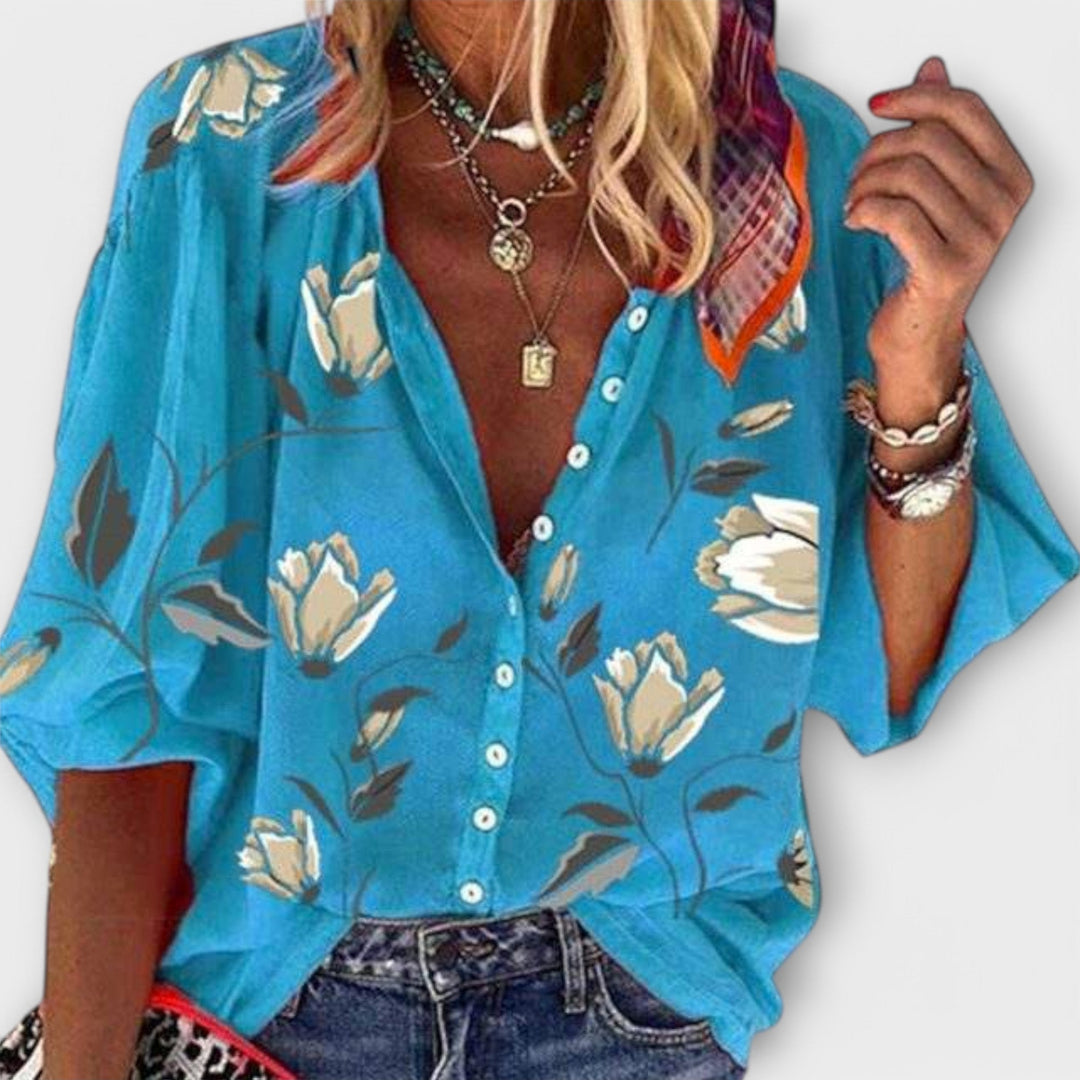 Madeleine - Çiçek Desenli Hafif Bluz