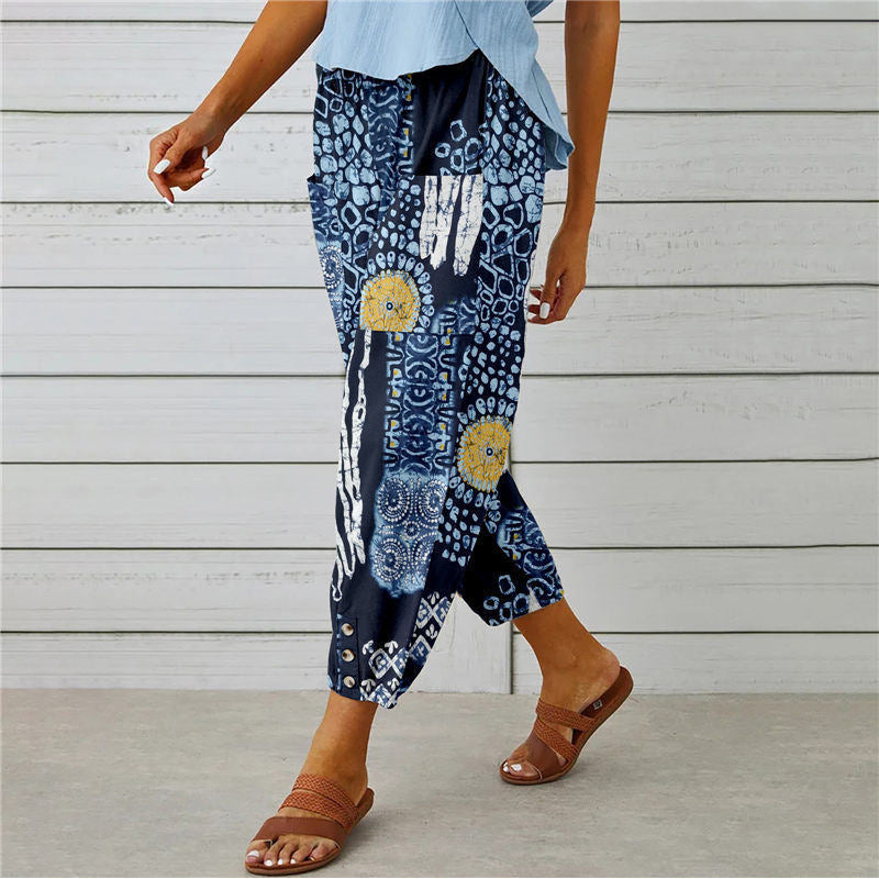Shantal™ - Boho Desenli Pantolon