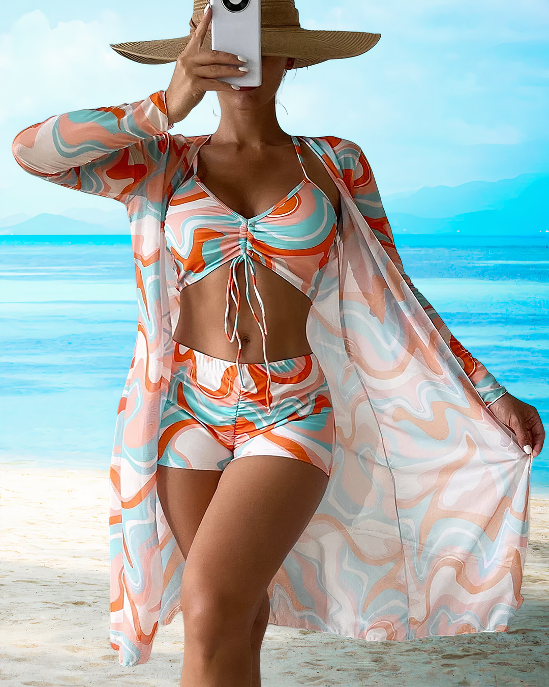 AMALFI™ | Yüksek Bel Bikini Seti ve Üstü