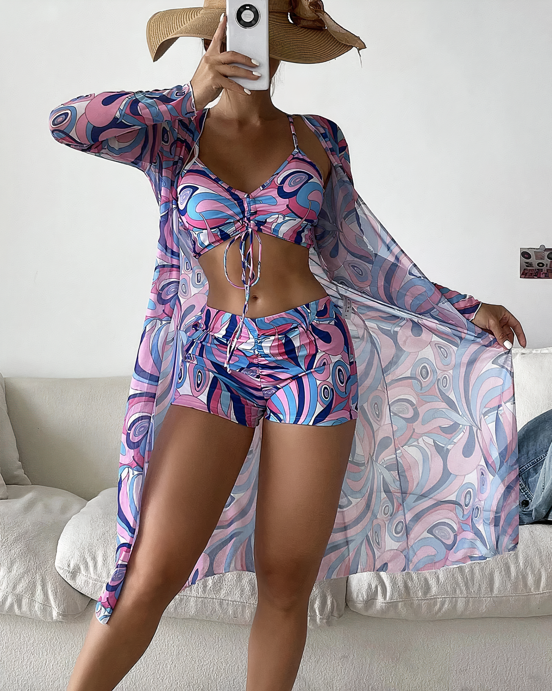 AMALFI™ | Yüksek Bel Bikini Seti ve Üstü
