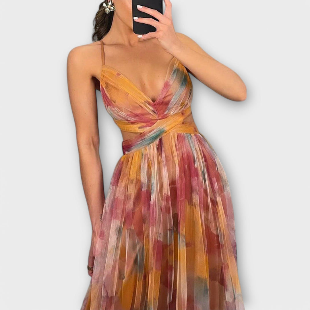 Annai Mesh Maxikleid - Şık ve Vücut Hatlarını Vurgulayan